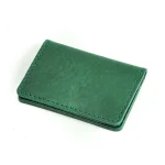 Men's Green Leather Card Holder