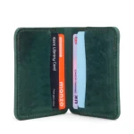 Men's Green Leather Slim Wallet