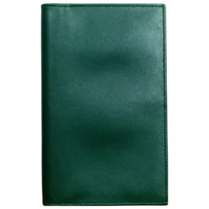 Men's Green Slim Leather Travel Wallet