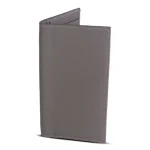Men's Light Gray Slim Elite Long Leather Wallet Side View