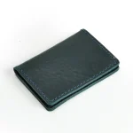 Men's Missouri Navy Leather Card Holder Side View
