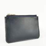 Men's Navy Leather Zip Purse