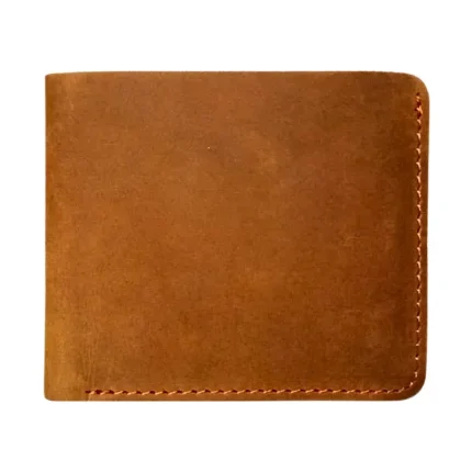 Men's Tan Card Holder Slim Leather Wallet