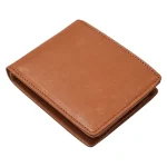 Men's Tan Fake Leather Coin Wallet