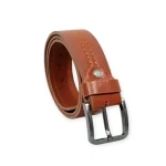 Men's Tan Casual Leather Belt