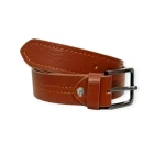 Men's Tan Casual Leather Belt View