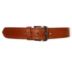 Men's Tan Casual Leather Belt Wearing look