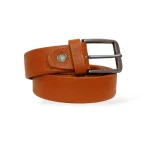Men's Tan Formal Leather Belt View
