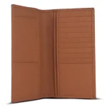 Men's Tan Slim Elite Long Leather Wallet Inner View