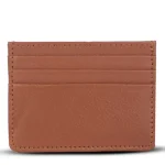 Men's Tan Slim Genuine Leather Card Holder