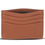 Men's Tan Slim Genuine Leather Card Holder View