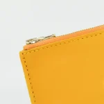 Men's Yellow Leather Zip Purse Zip View