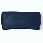 Navy Leather EyeWear Cover Back View