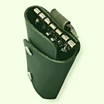 Olive Genuine Leather Key Holder Pouch Top