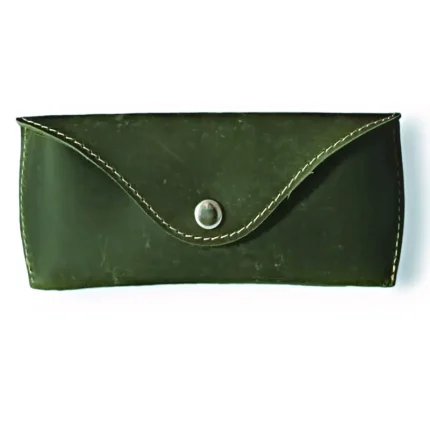 Olive Green Leather Optical Cover