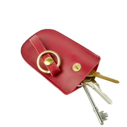Red Roam Leather Bell Key Holder