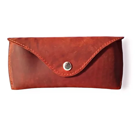 Rust Leather Glasses Cover