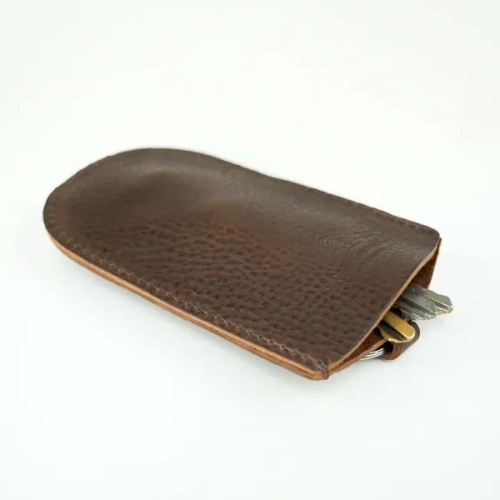 Brown Leather Bell Key Holder Back