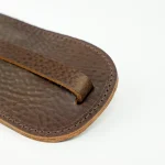 Brown Leather Bell Key Holder Close