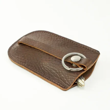 Brown Leather Bell Key Holder