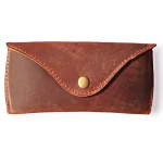 Tan Leather Glasses Case