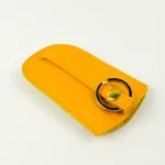 Yellow Leather Bell Key Holder Without Key