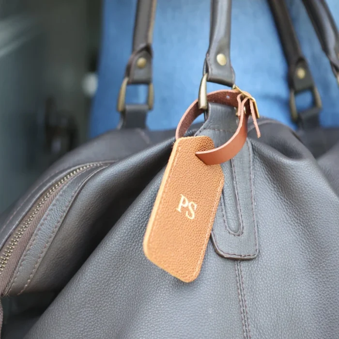 Leather Luggage Tag (Racing Green) - 3