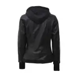 Black Genuine Leather Jacket With Removable Hood