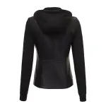 Black Sheepskin Leather Biker Jacket With Hood