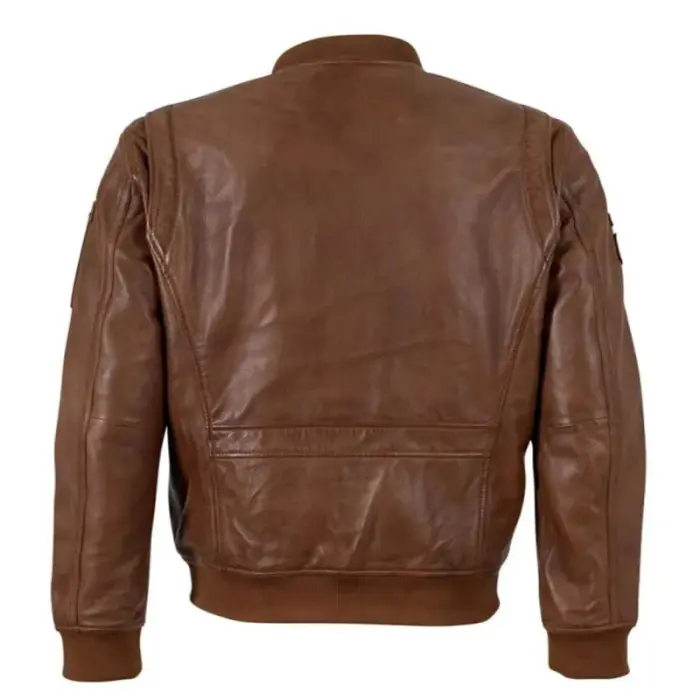 Lambskin Leather Flight Bomber Jacket