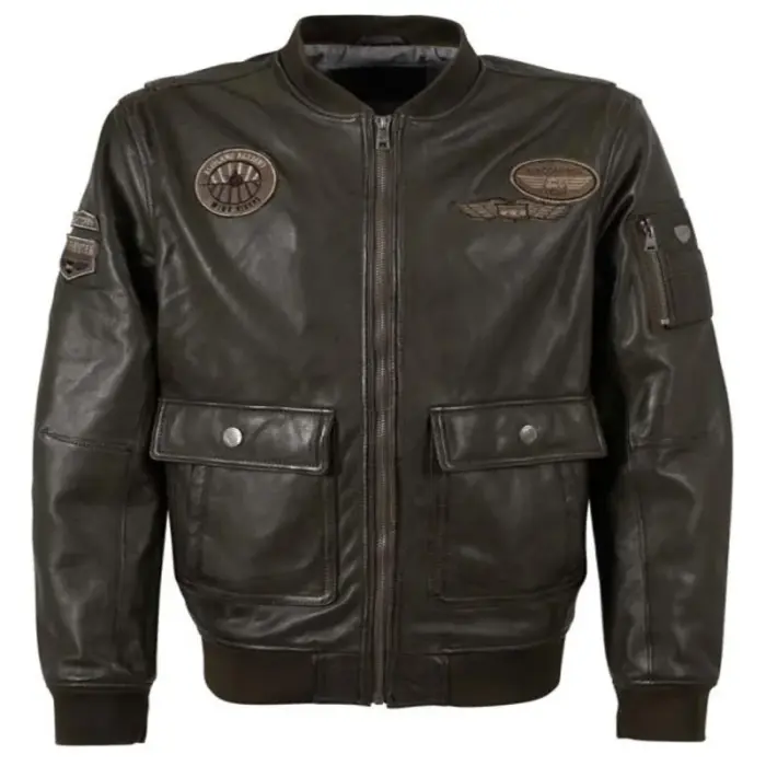 Lambskin Leather Flight Bomber Jacket