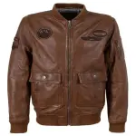 Men’s Lambskin Leather Flight Bomber Jacket