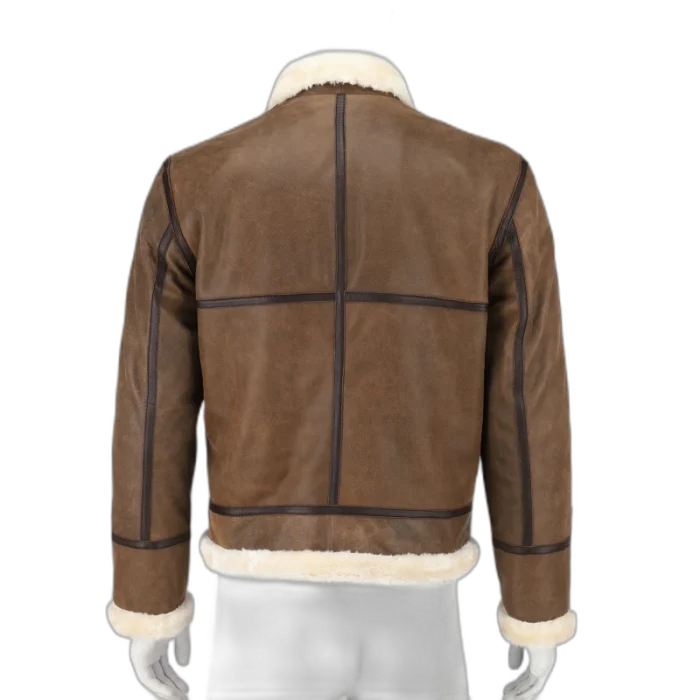Men Ginger Biker Real Leather With Artificial Shearling Lining Style - 739 - 3