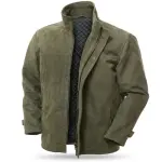 Men’s Green Nubuck Leather Field Jacket