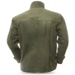 Men’s Green Nubuck Leather Field Jacket