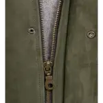 Men’s Green Nubuck Leather Field Jacket
