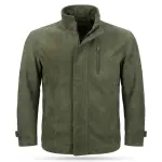 Men's Green Nubuck Leather Field Jacket